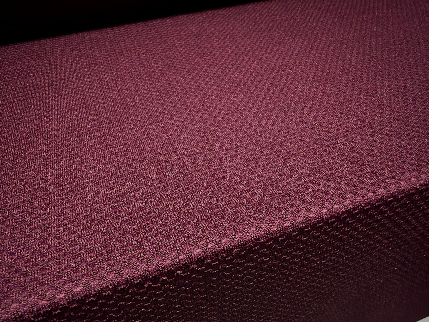 Jacquard stretch double jersey fabric, per metre - solid - burgundy