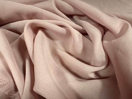 Georgette woven dress fabric, per metre - plain - pale pink