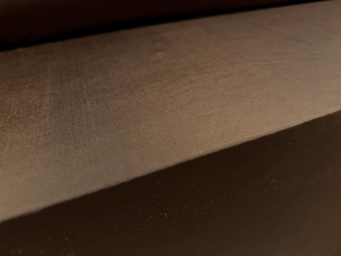 Soft touch spandex stretch jersey fabric, per metre - plain - brown