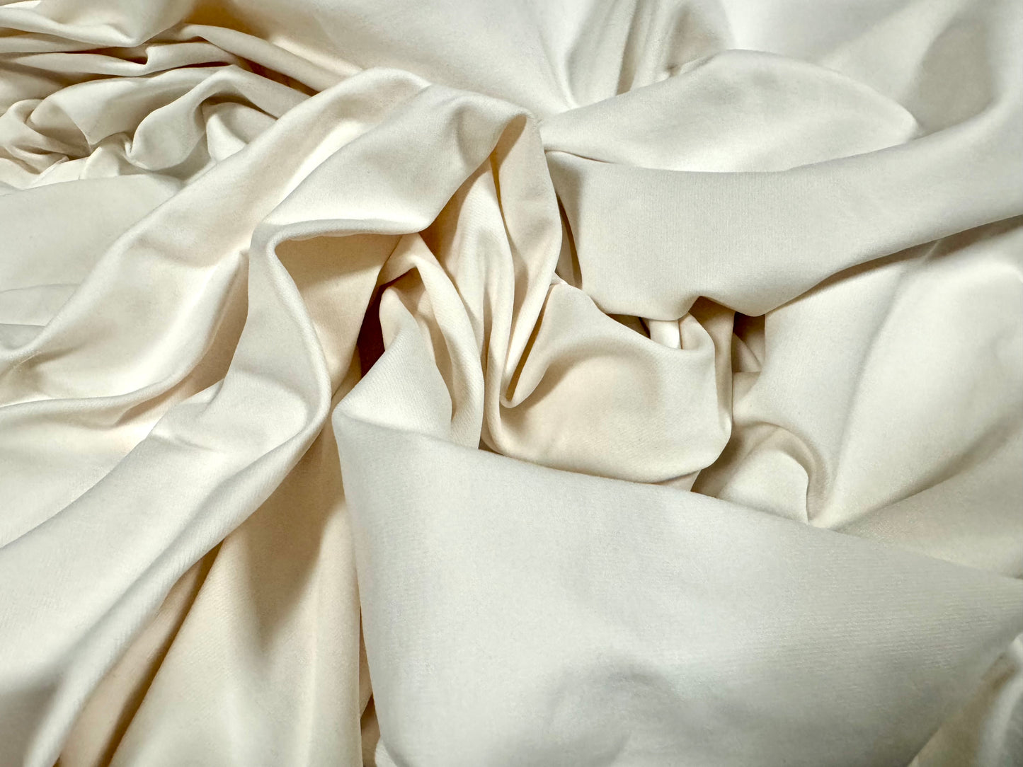 Stretch spandex sportswear jersey fabric, per metre - plain - cream