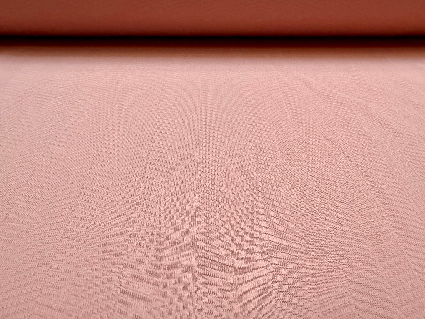 Stretch spandex Double Jersey fabric, per metre - herringbone jacquard - rose pink