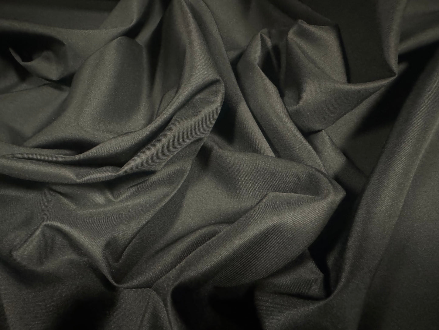 Woven nylon fabric, per metre - plain - charcoal grey