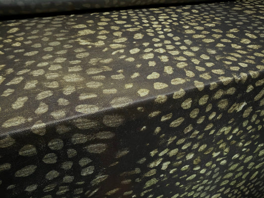 Power mesh net stretch spandex fabric, per metre - abstract print - black & olive