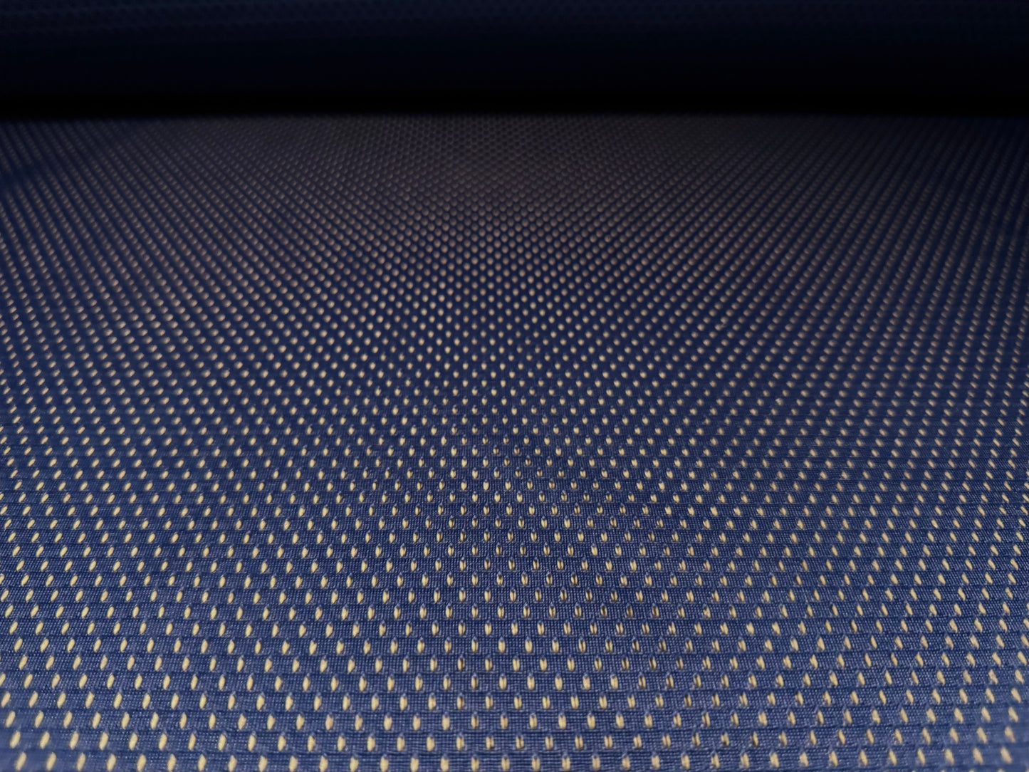 Airtex mesh eyelet fabric, per metre - plain - navy blue