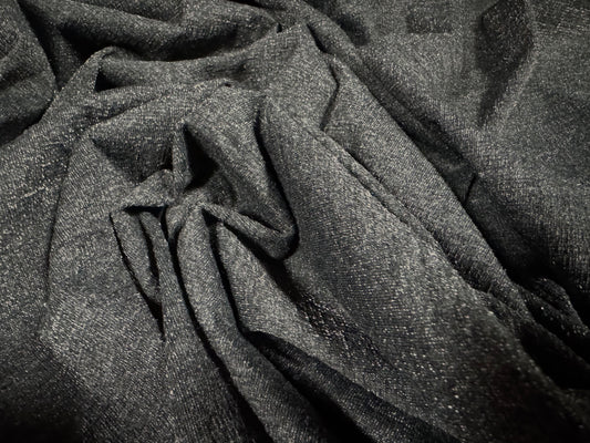 Super stretch spandex jersey fabric, per metre - flecked - grey melange