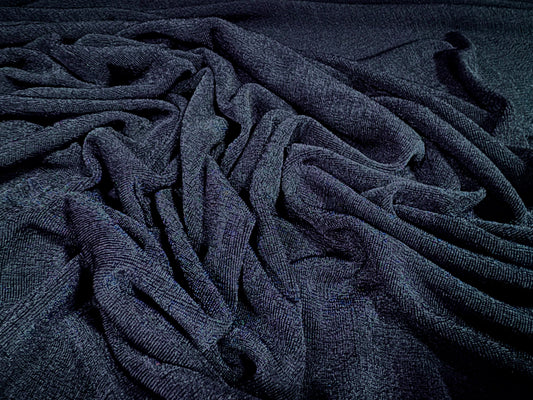 Slinky Stretch spandex jersey fabric, per metre - plain - French Navy