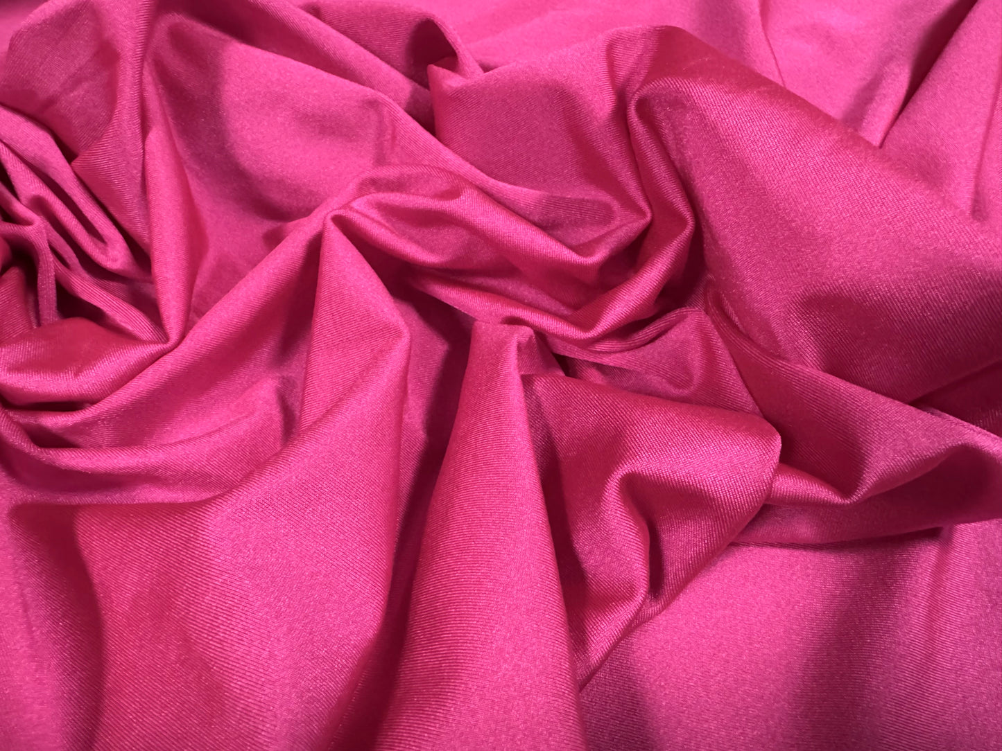 Swimwear stretch spandex jersey fabric, per metre - plain - hot pink