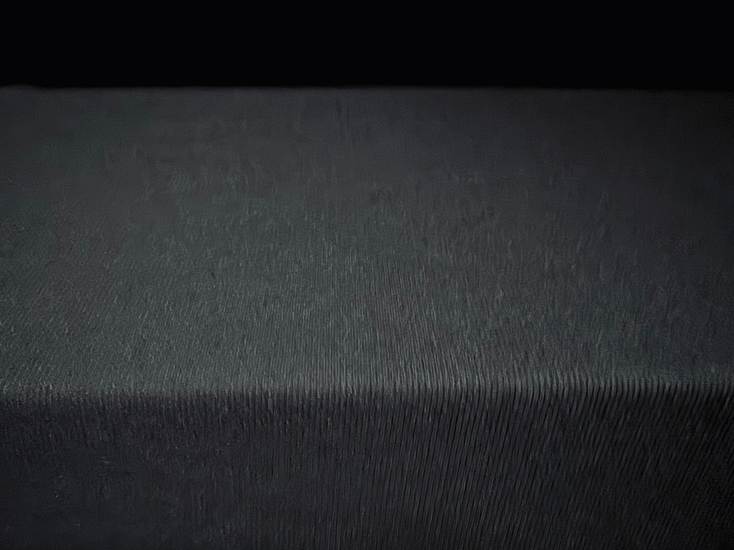 Powder touch rib stretch spandex jersey fabric, per metre - plain - black