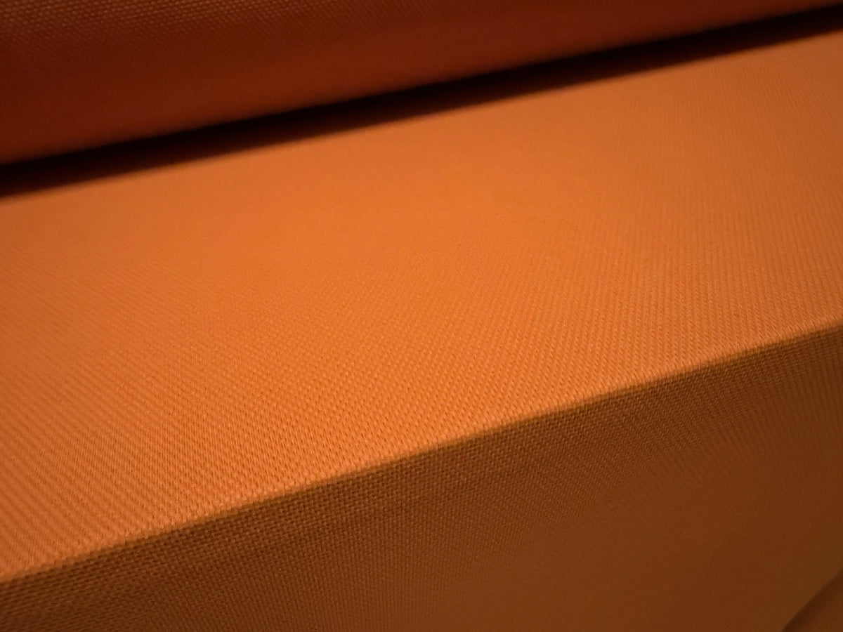 Piqué stretch jersey fabric, per metre - plain - terracotta