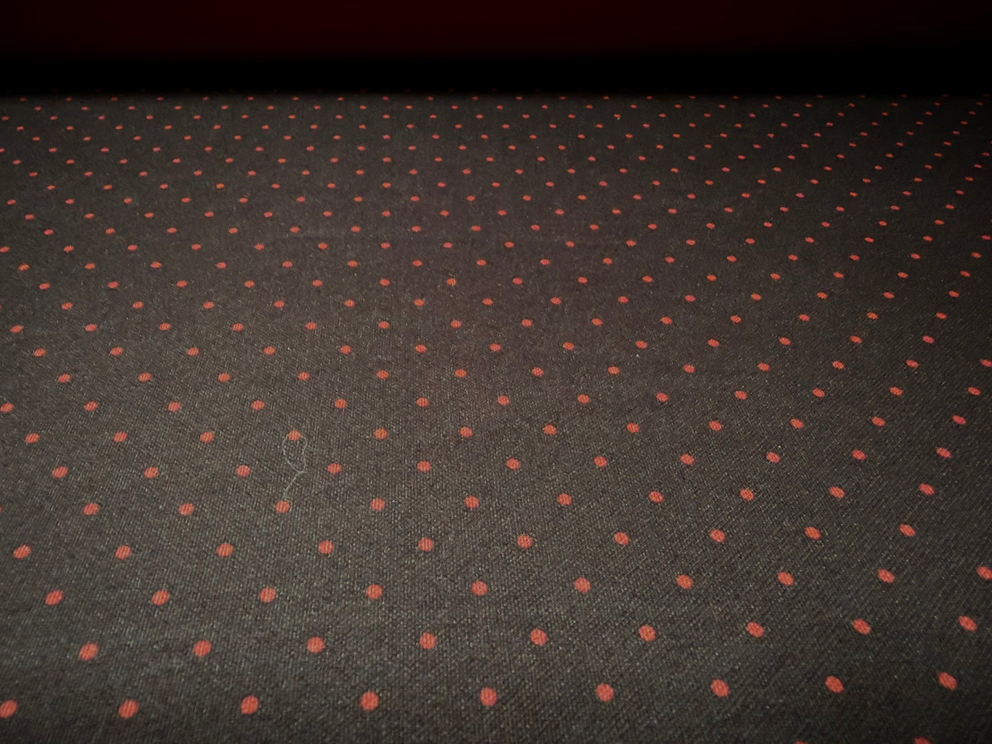 Scuba stretch spandex double jersey fabric, per metre - spot print - darkest purple & red