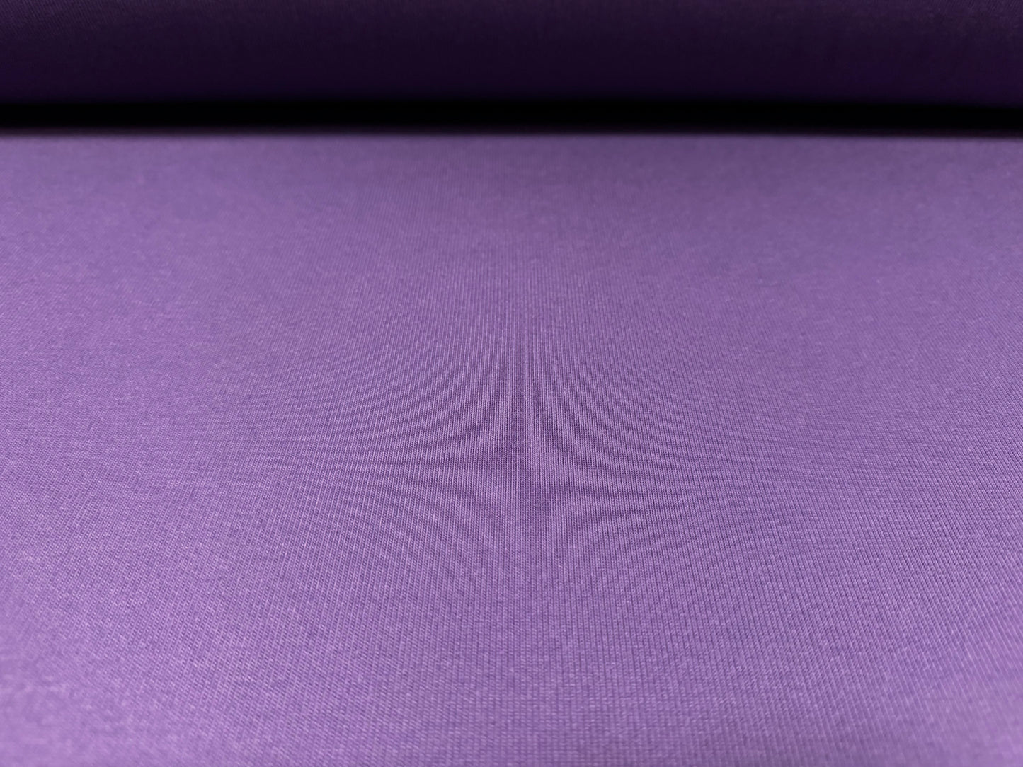 Fine ribbed jersey fashion fabric, per metre - plain - purple