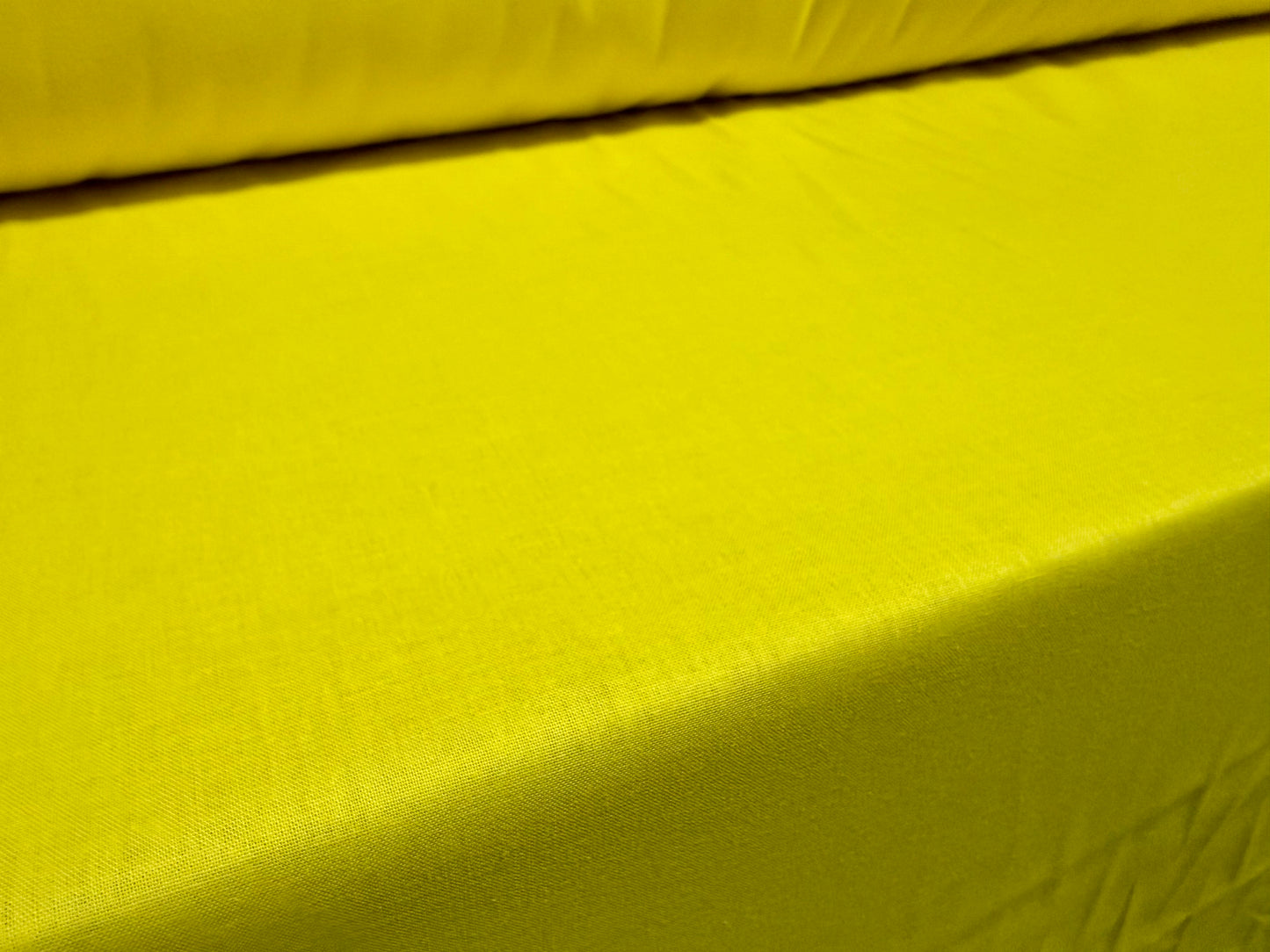 Cotton plain weave fabric, per metre - yellow