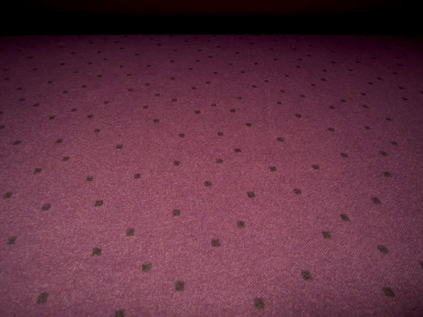Scuba Stretch Double Jersey Fabric, Per Metre - Squares Dots Print - Plum