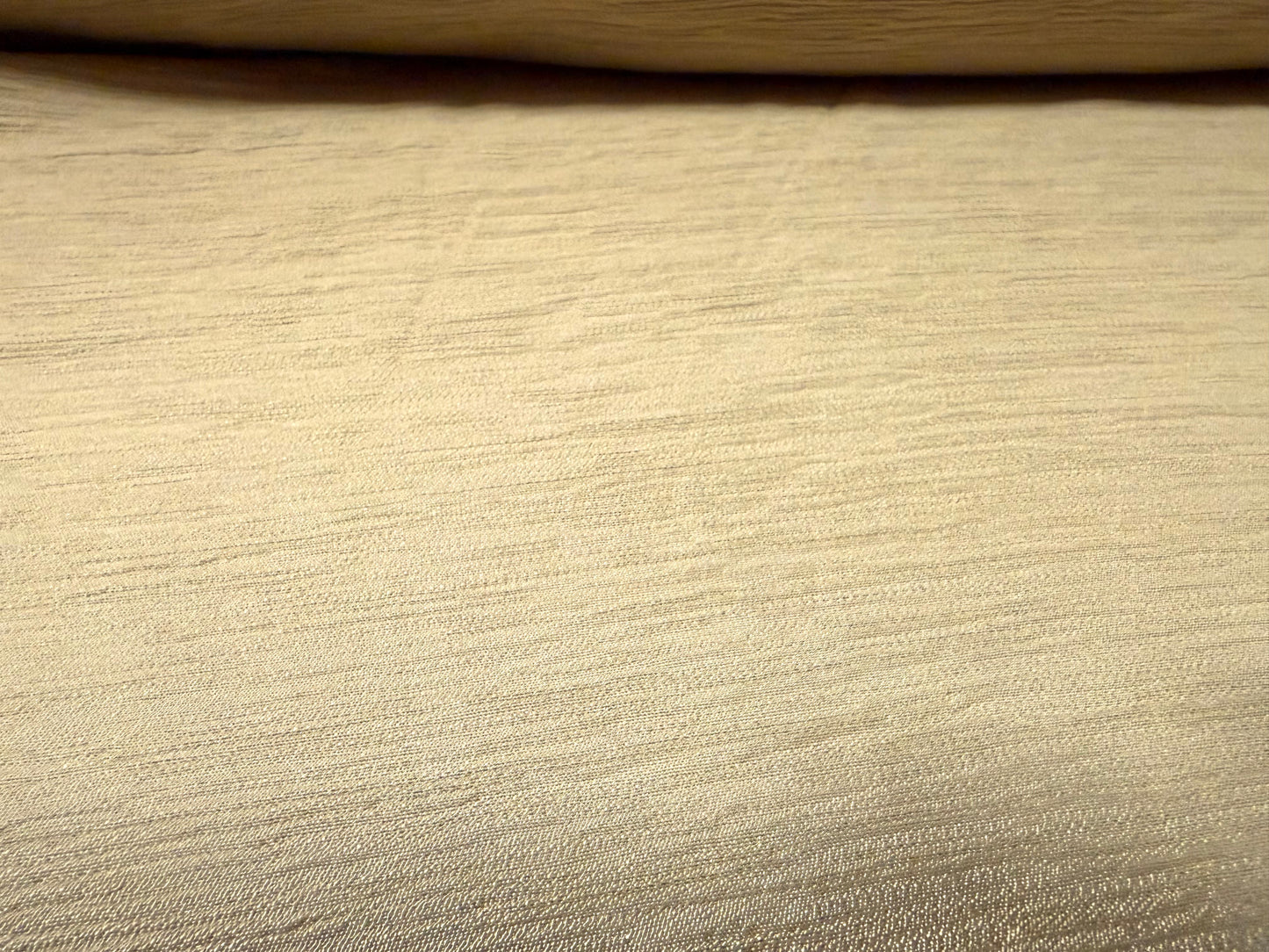 Crinkle weave fabric, per metre - solid - desert stone