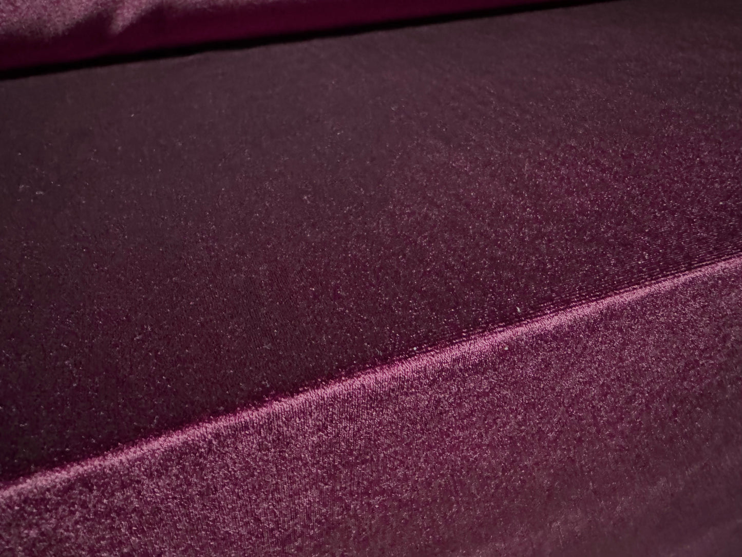 Spandex velvet stretch dress fabric, per metre - plain - purple