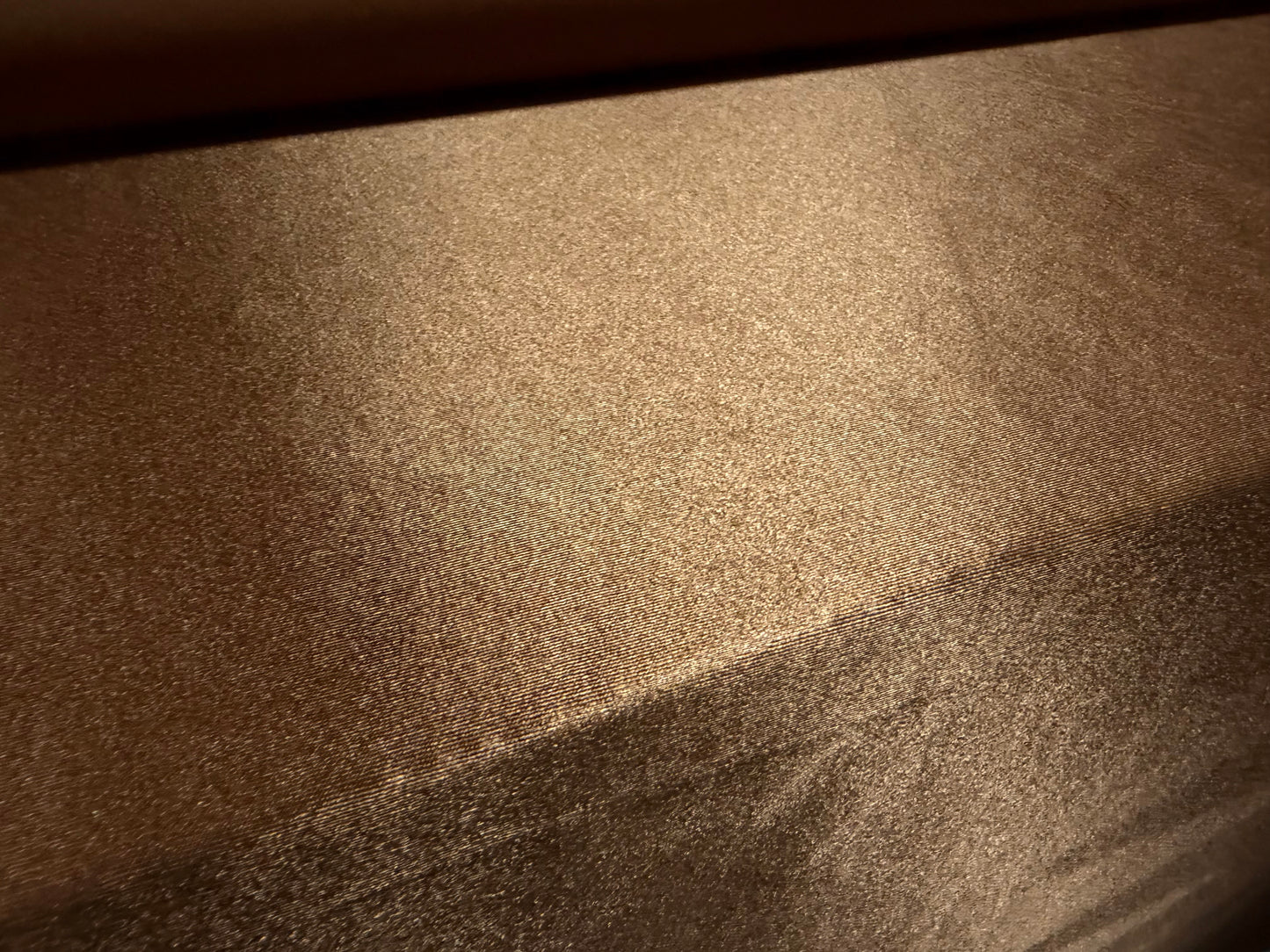 Stretch satin activewear jersey fabric, per metre - plain - hazelnut brown