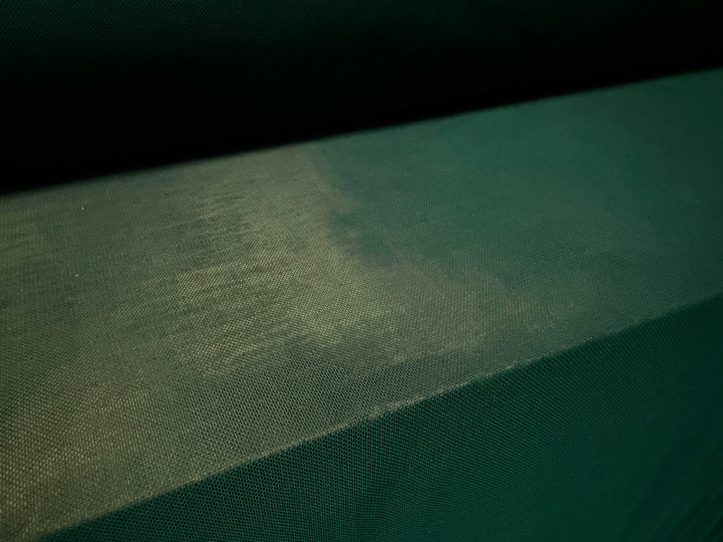 Power mesh net stretch spandex fabric, per metre - plain - dark green