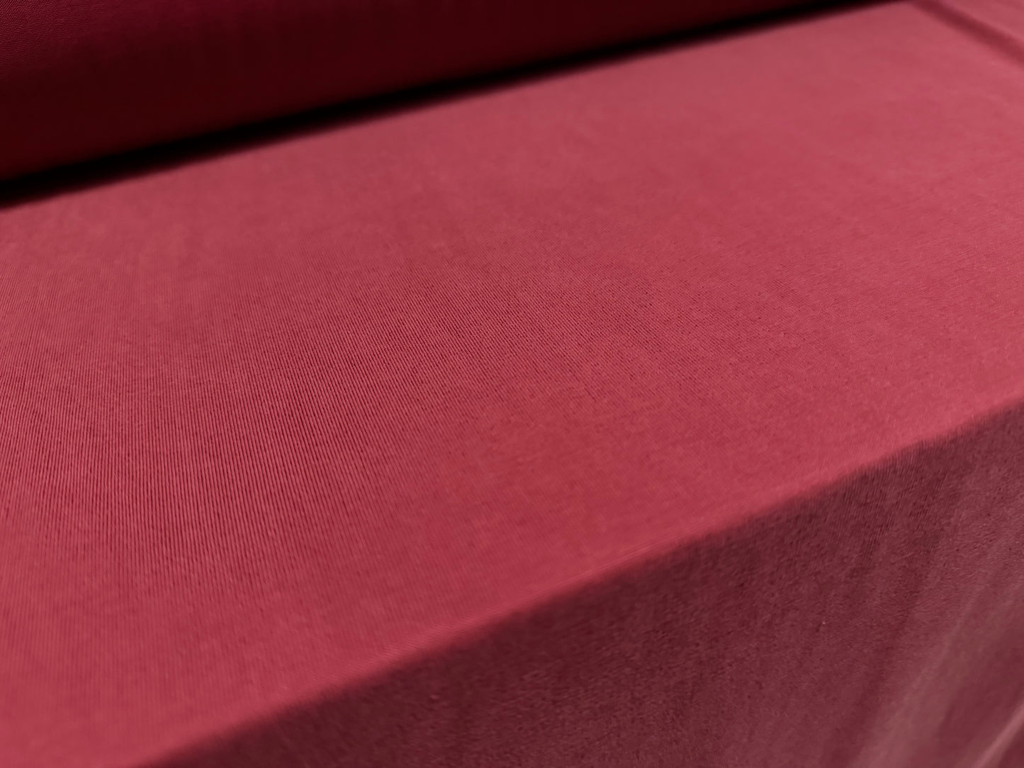 Lightweight powder touch single jersey fabric, per metre - plain - tile red
