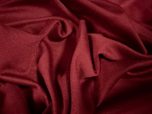 Ponte Roma stretch spandex double jersey fabric, per metre - plain - wine