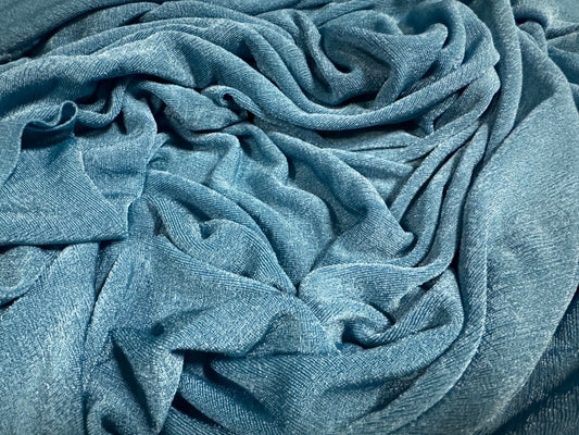 Slinky Stretch spandex jersey fabric, per metre - plain - blue haze