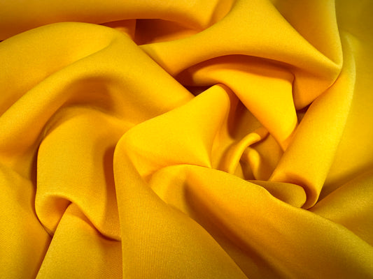 Sandwich Scuba Neoprene spandex double jersey fabric, per metre - plain - mango