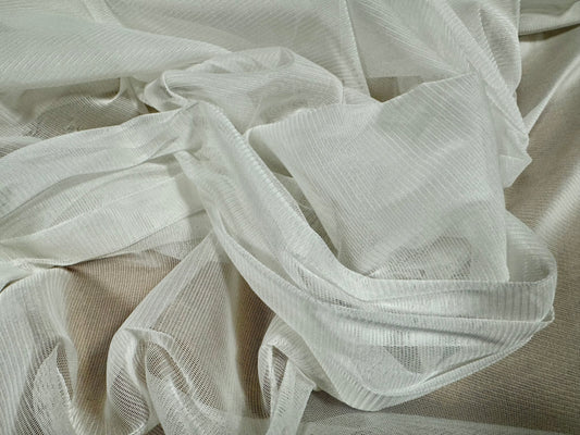 Fine lightweight mesh fabric, per metre - Plain - ivory