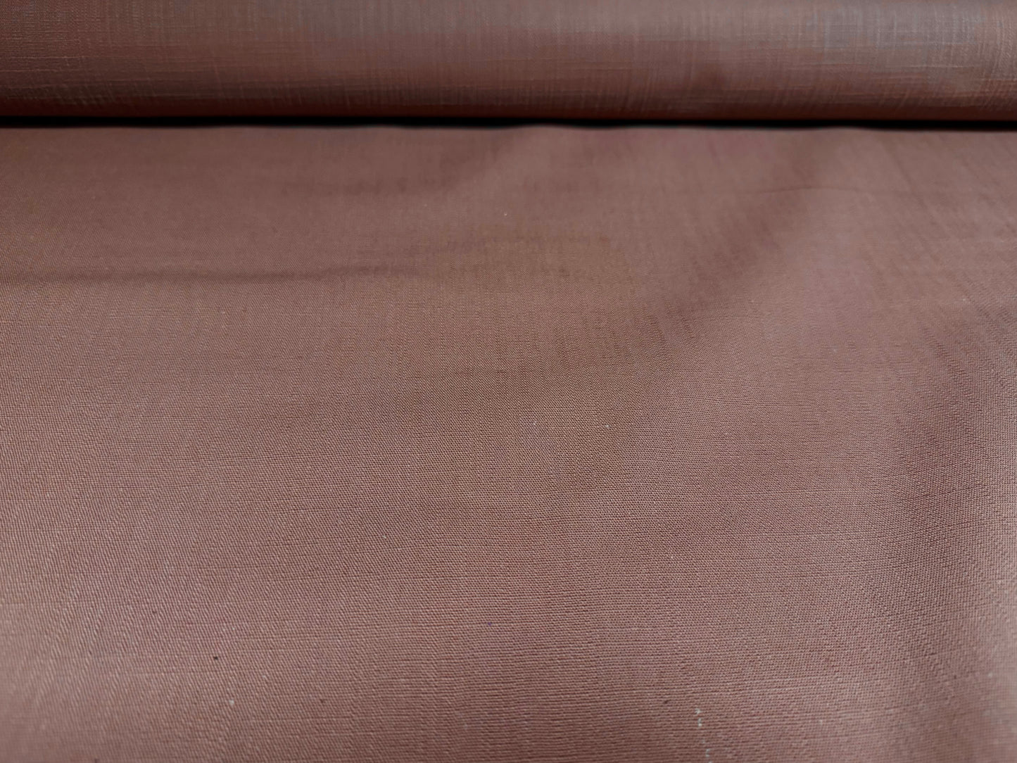 Linen upholstery fabric, per metre - plain - dusky mauve