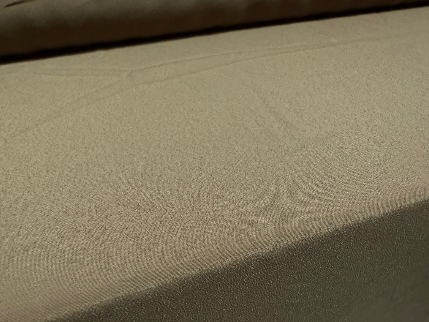 Lightweight moss crepe woven fabric, per metre - plain - desert khaki
