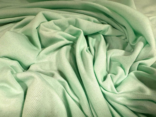 French Terry loopback sweatshirt fabric, per metre - plain - spearmint green