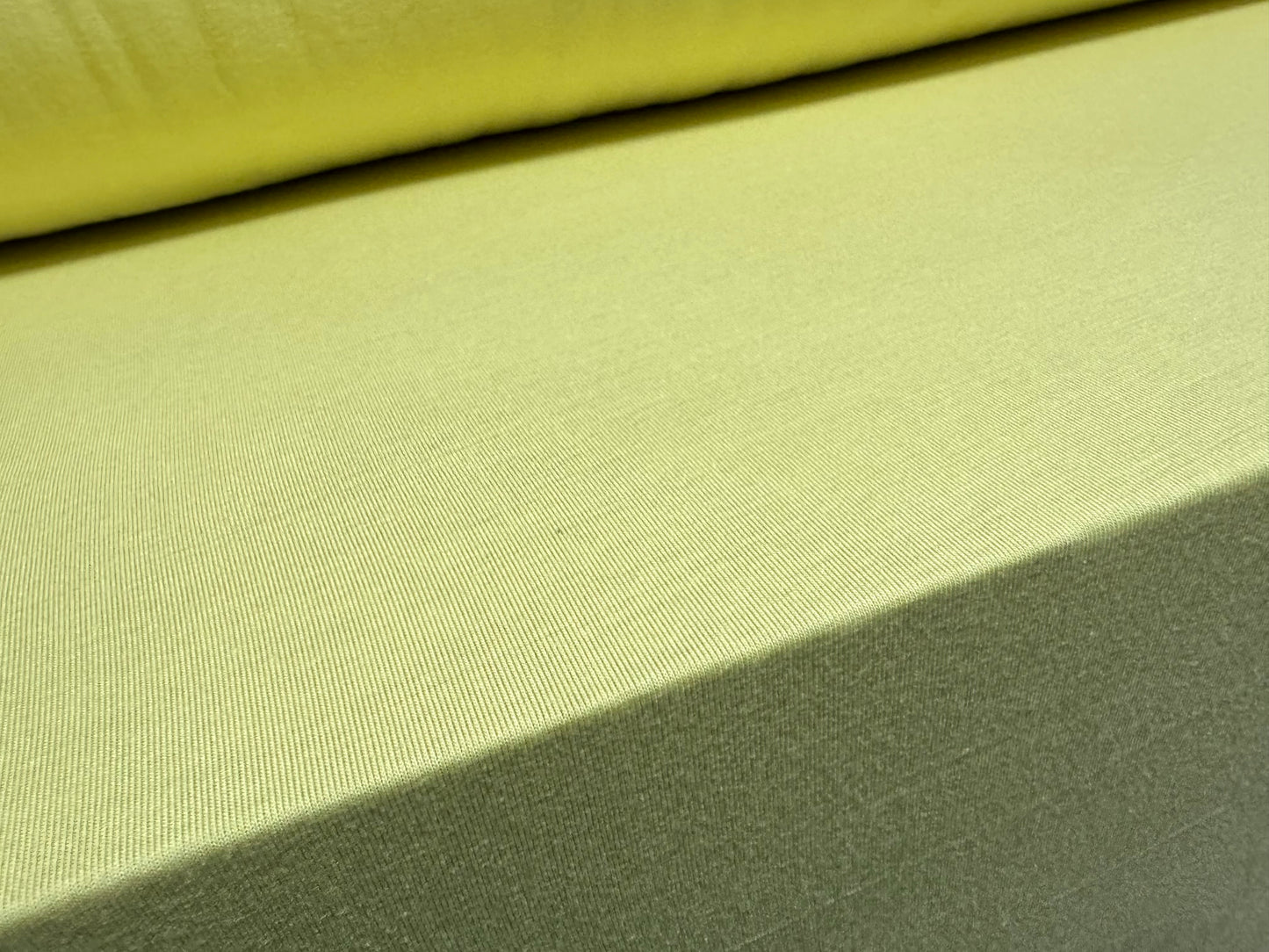 Viscose spandex stretch single jersey fabric, per metre - plain - lemon