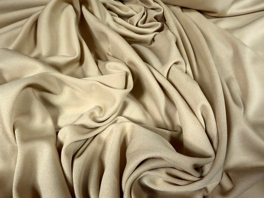 Single Jersey fashion fabric, per metre - plain - beige