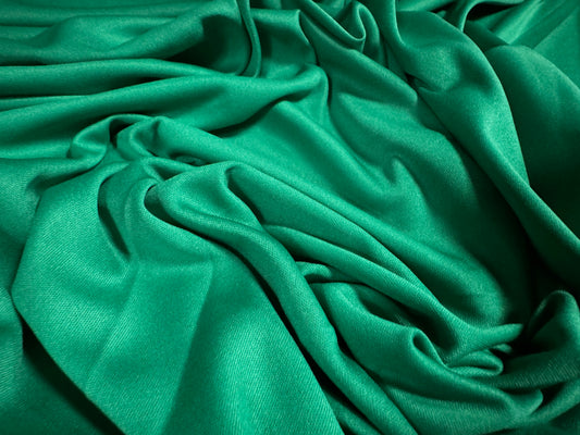 Single Jersey fashion fabric, per metre - plain - evergreen