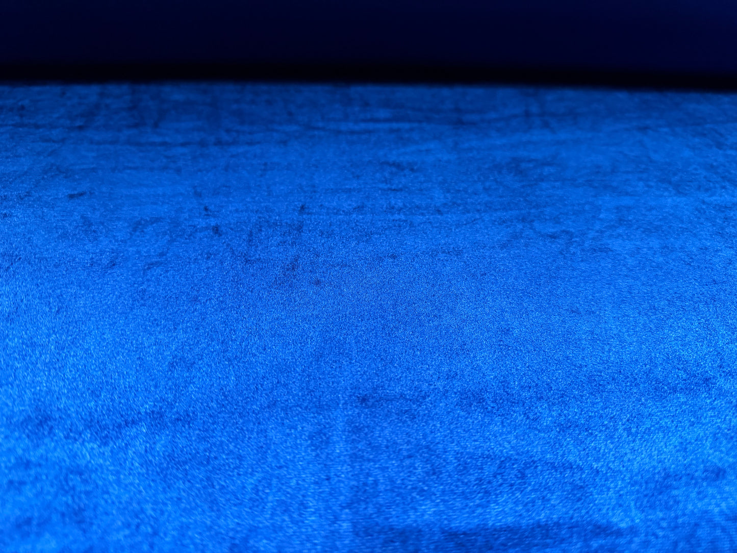Spandex velvet stretch dress fabric, per metre - plain - cobalt blue