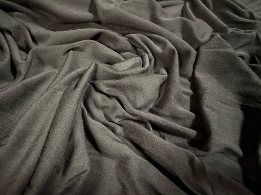 Viscose spandex stretch single jersey fabric, per metre - plain - mid grey