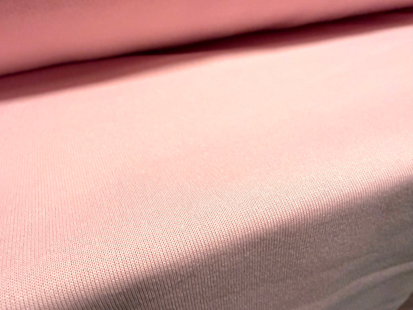 Single sided polar fleece fabric, per metre - plain - baby pink