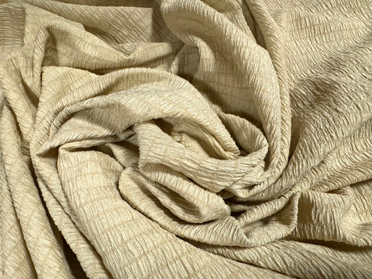 Sheared bodycon stretch spandex jersey fabric, per metre - plain - stone