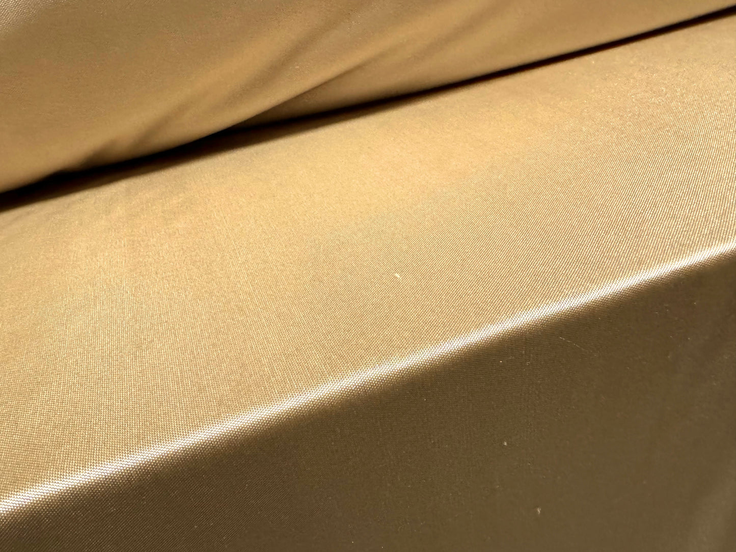 Satin jersey fashion fabric, per metre - plain - old gold