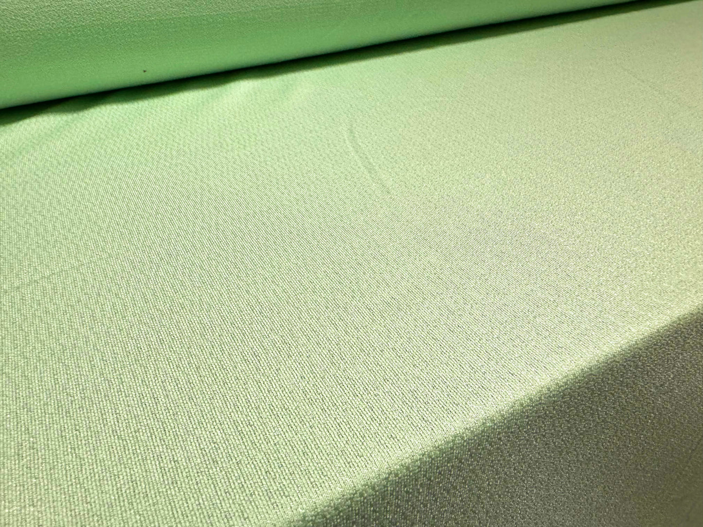 Crepe jersey fabric, per metre - micro jacquard - mint green