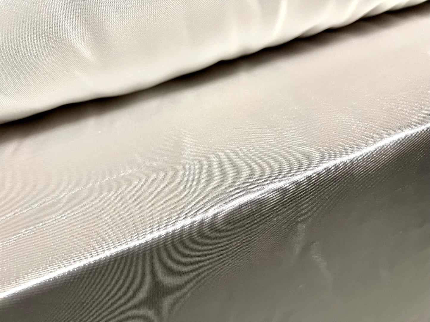 Liquid satin woven dress fabric, per metre - plain - white