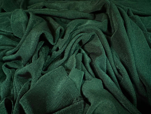 Slinky Stretch spandex jersey fabric, per metre - plain - forest green