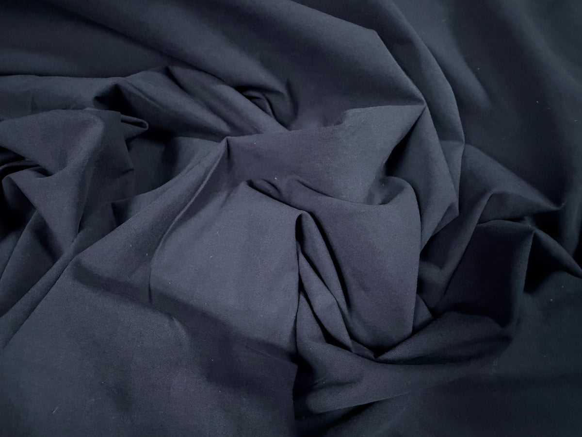 Cotton plain weave fabric, per metre - French Navy Blue