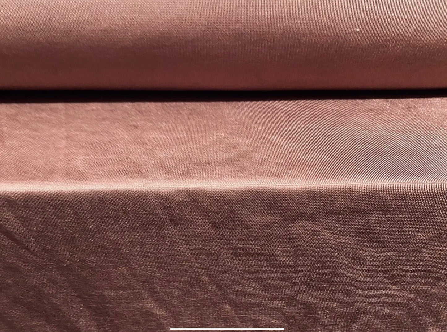 Double Jersey stretch spandex fabric, per metre - plain - dusky mauve