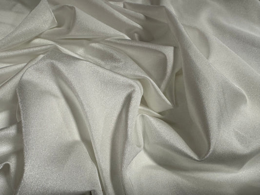 Swimwear stretch spandex jersey fabric, per metre - plain - white