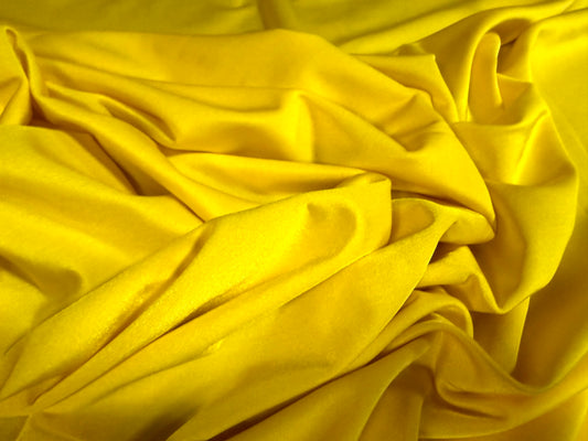 Swimwear stretch spandex jersey fabric, per metre - plain - yellow