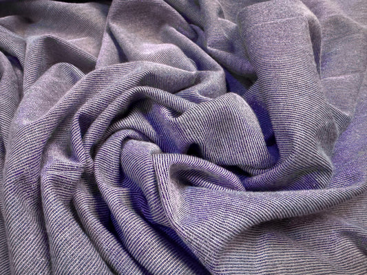 Lightweight metallic single jersey fashion fabric, per metre - lurex shimmer - lavender