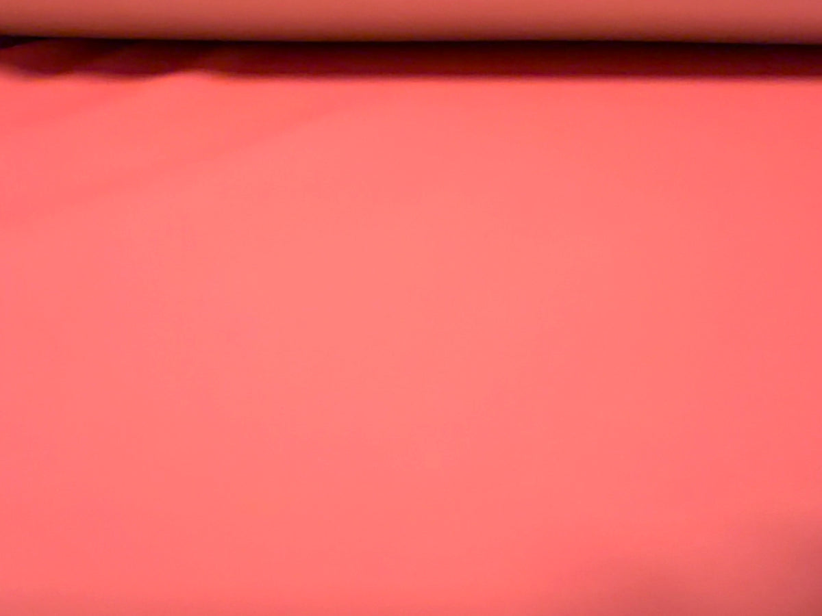 PVC coated stretch double jersey fabric, per metre - plain - flamingo pink