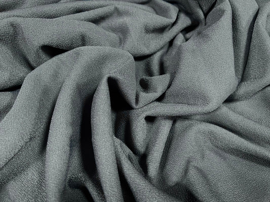 Valentino crepe spandex jersey fabric - similar to scuba - per metre - plain - blue grey