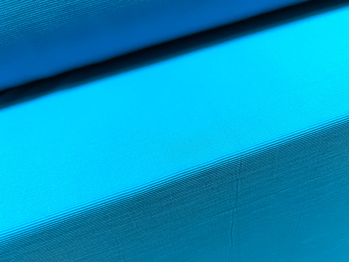 Fine Ottoman Rib Stretch Spandex Double Jersey Fabric , Per Metre - Plain - Turquoise