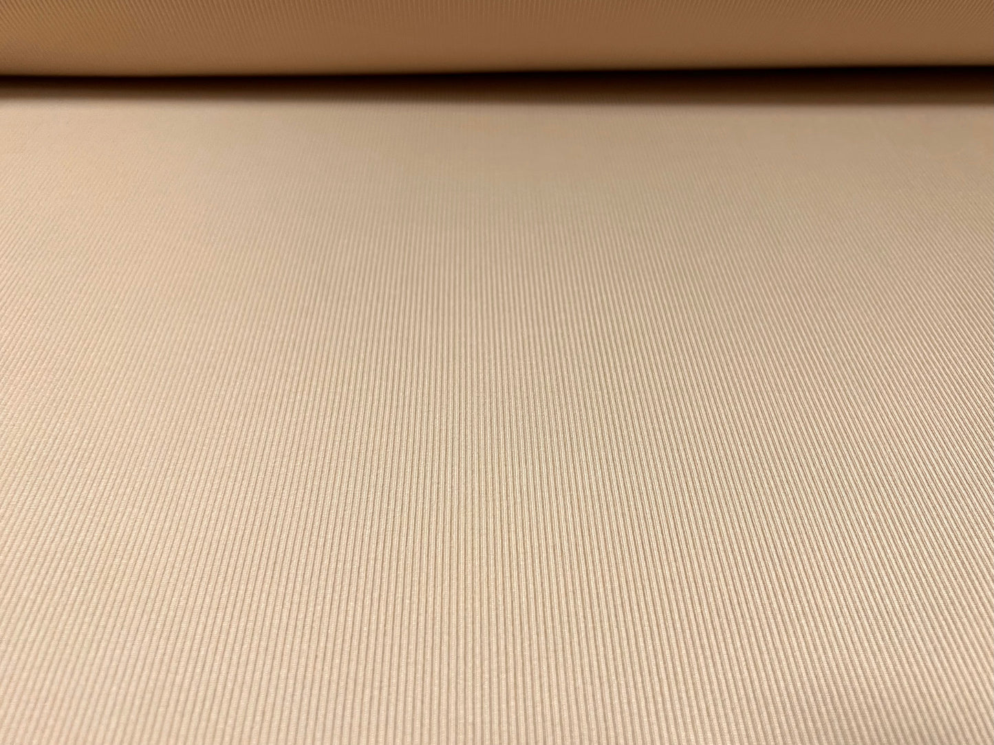 Fine ribbed spandex stretch jersey fabric, per metre - plain - beige