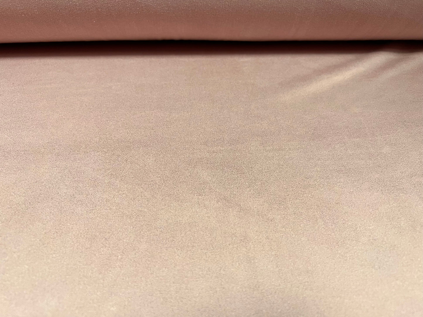 Suedette spandex stretch jersey fabric, per metre - plain - dusky pink